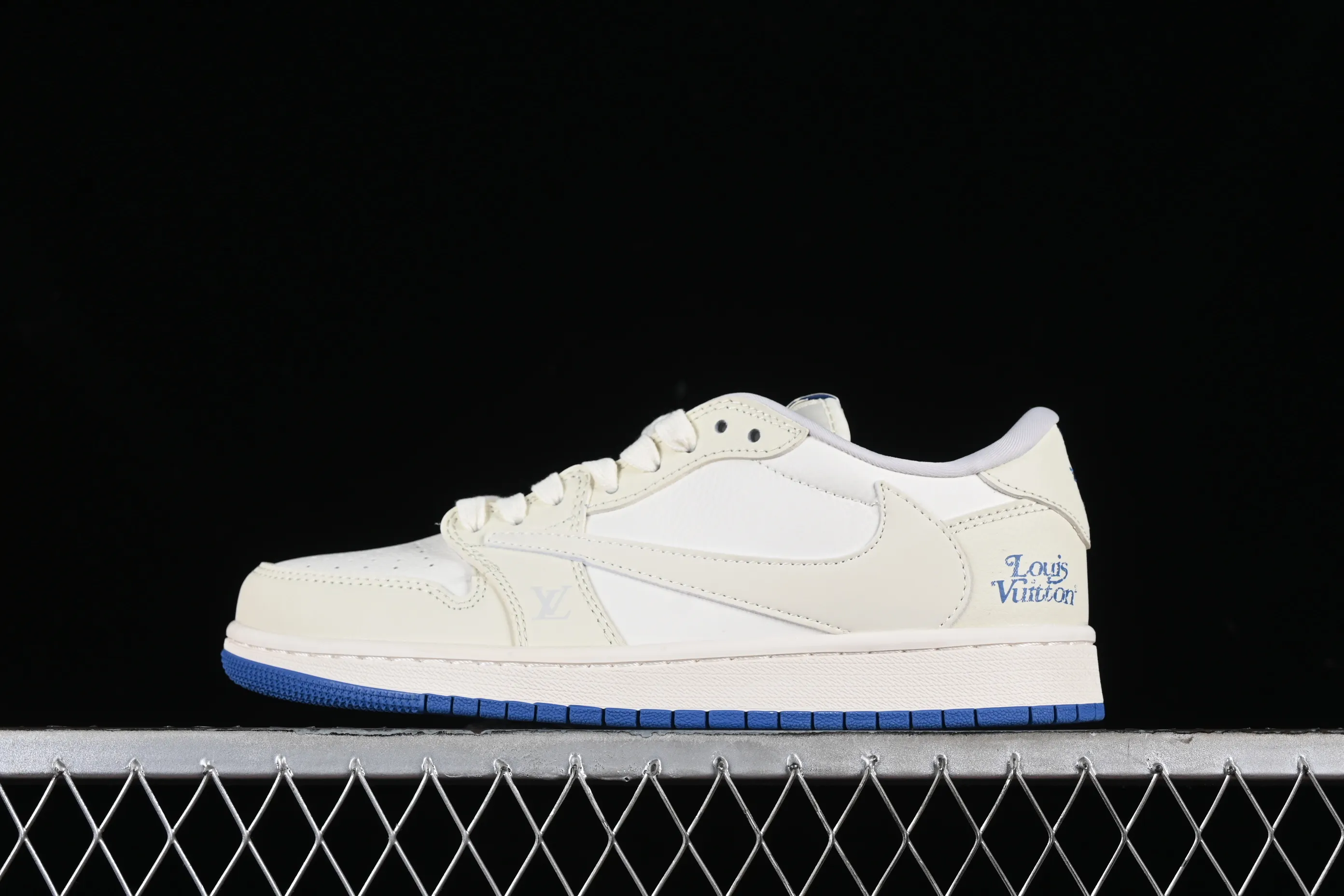 All categories Air Jordan Jordan series basketball shoes Air Jordan 1 Low High-end customized low-top sneakers Travis Scott x Fragment Design x Air Jordan 1 Low OG SP AJ1 Joe 1 LV joint rice blue low-top cultural casual sneakers LJ5188-007